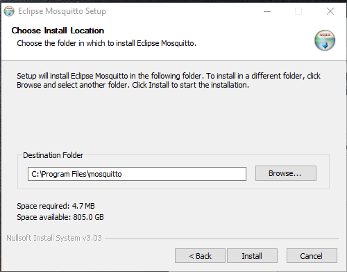 installing mosquitto on windows